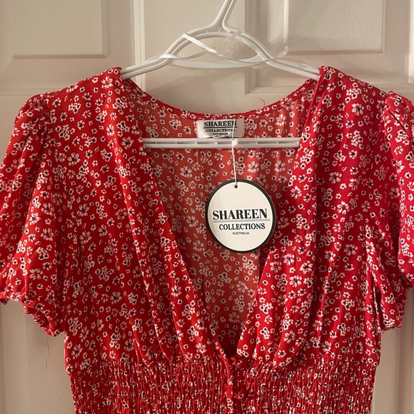 Red floral dress from Australia - Picture 3 of 5